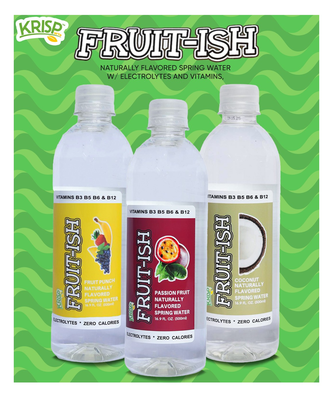 KRISP Fruitish Electrolyte Flavored Water