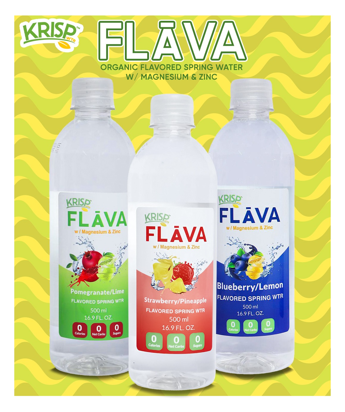 Krisp Flavas Organic Flavored Water